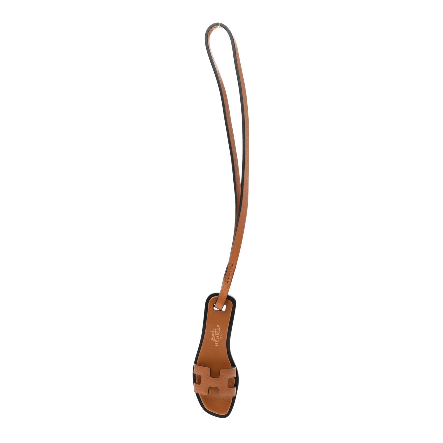 Epsom Butler Calfskin Hunter Oran Nano Bag Charm Gold