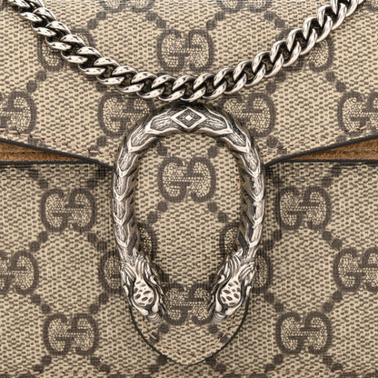 Gucci GG Supreme Monogram Super Mini Dionysus Shoulder Bag Taupe 7 of 11