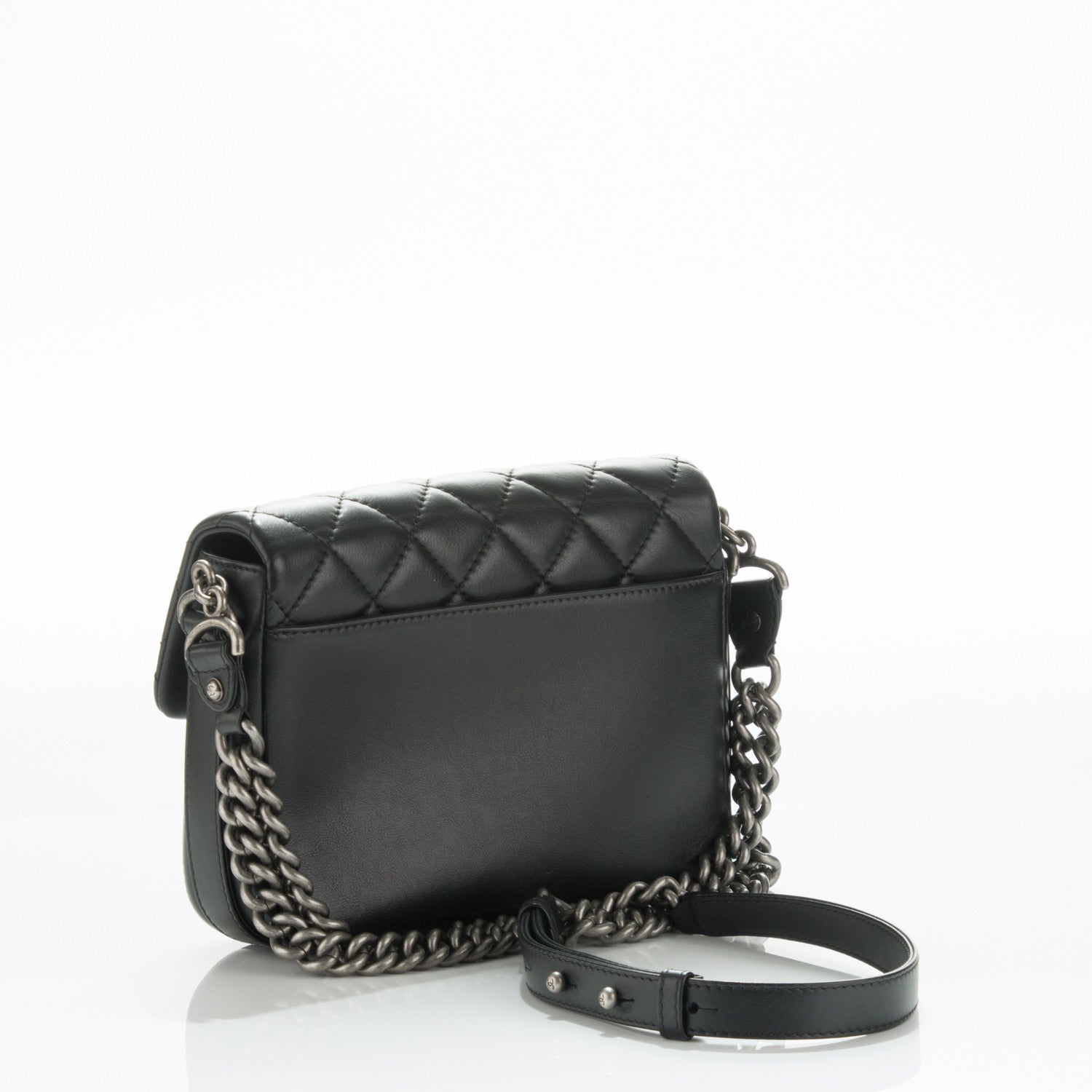 Chanel Calfskin Quilted Medium Rock My Shoulder Flap Black 5 of 10