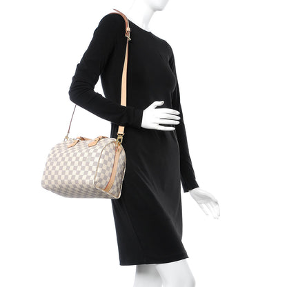 Louis Vuitton Damier Azur Speedy Bandouliere 25 2 of 8