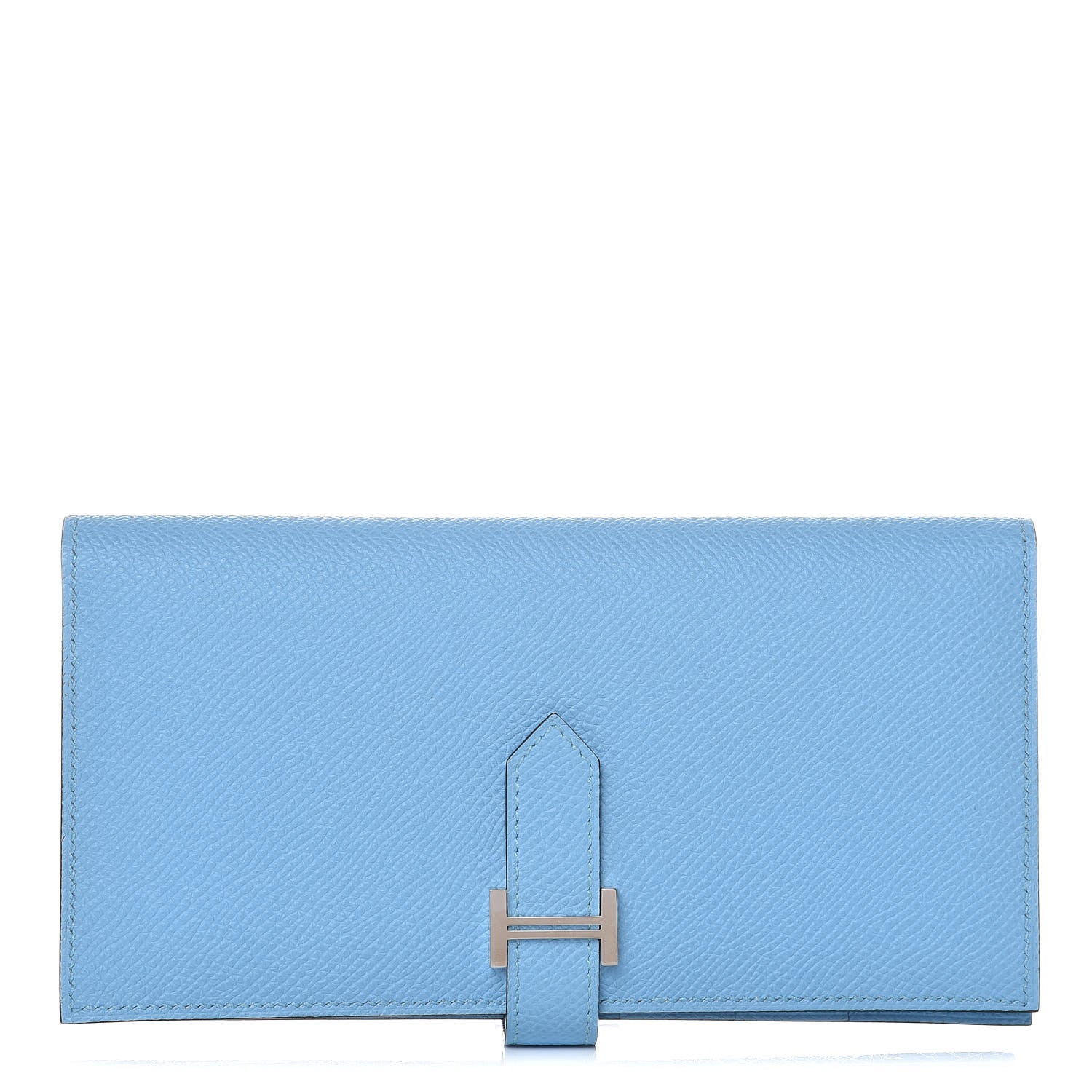 Hermes Epsom Bearn Gusset Wallet Celeste 1 of 7