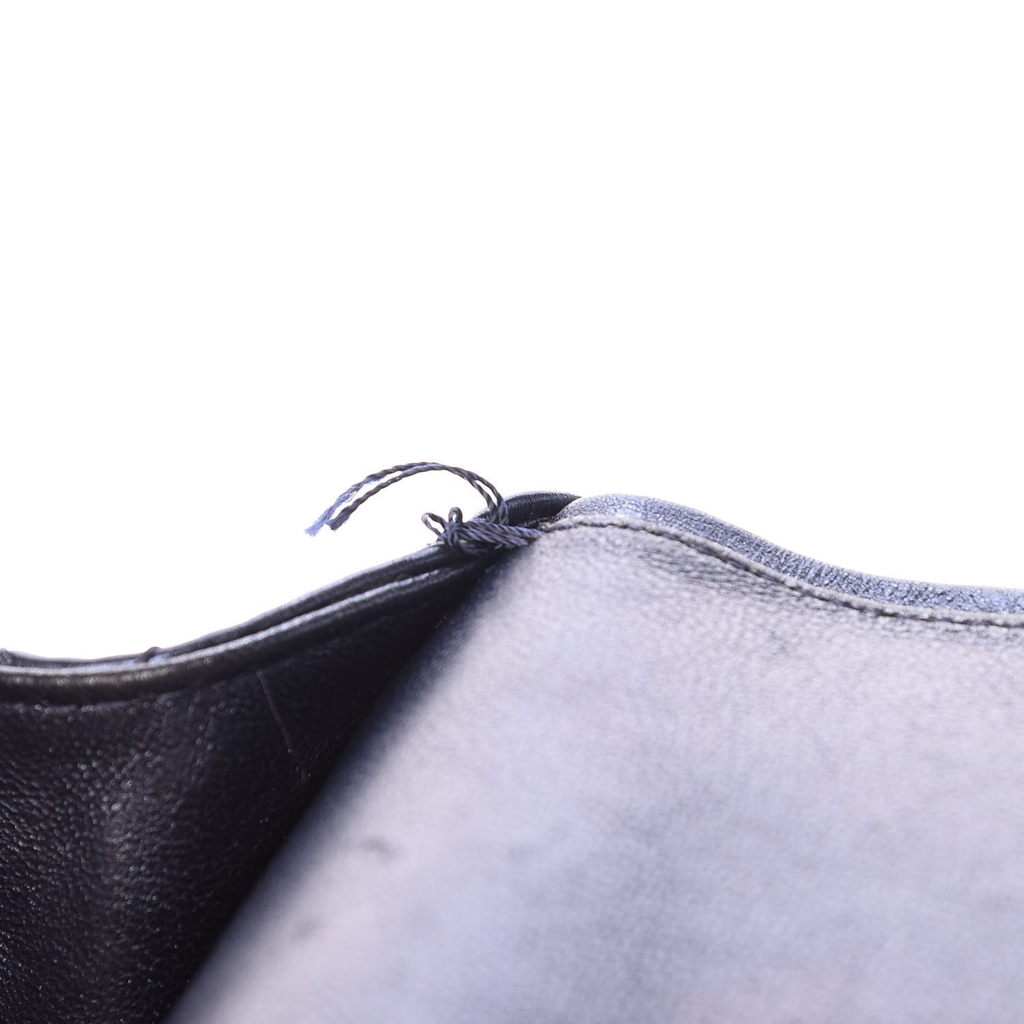 Metallic Calfskin Quilted 2.55 Reissue 227 Flap Dark Navy Blue