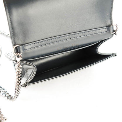 Christian Dior Metallic Patent Micro-Cannage Baby Diorama Flap Bag Onyx Black 5 of 6