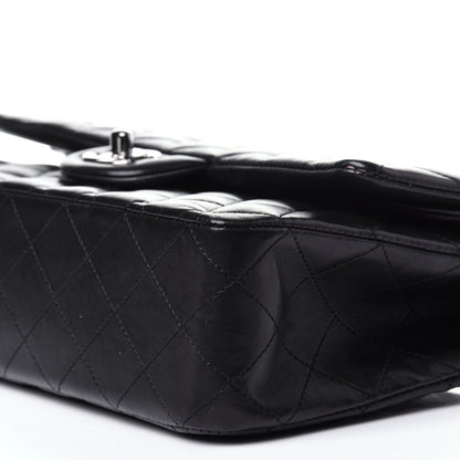 Chanel Lambskin Quilted Medium Double Flap Black 9 of 10