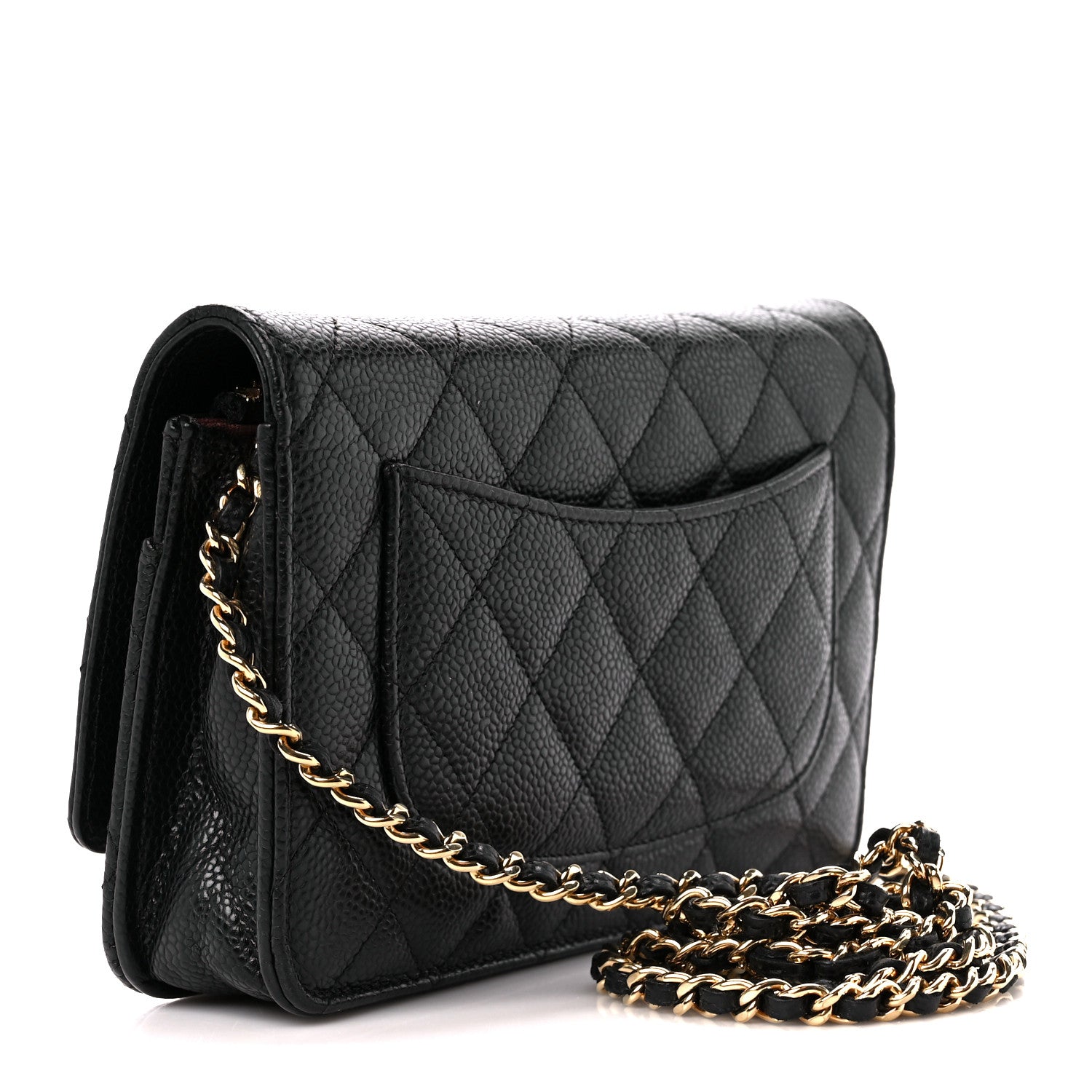 Chanel Caviar Quilted Wallet on Chain WOC Black 3 of 12