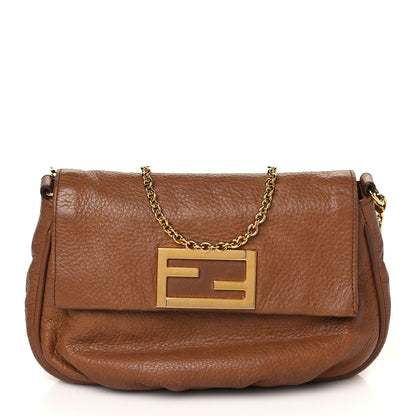 Fendi Vitello Flamingo Fendista Pouchette Crossbody Orzo 1 of 9