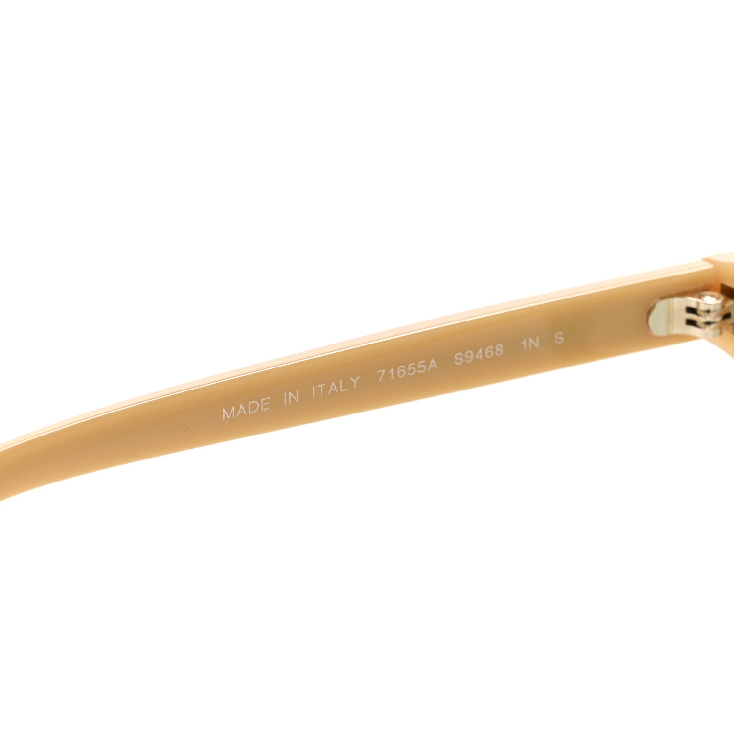 Chanel Acetate Shield Quilted Sunglasses 71655A White Gold 6 of 8