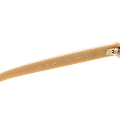 Chanel Acetate Shield Quilted Sunglasses 71655A White Gold 6 of 8