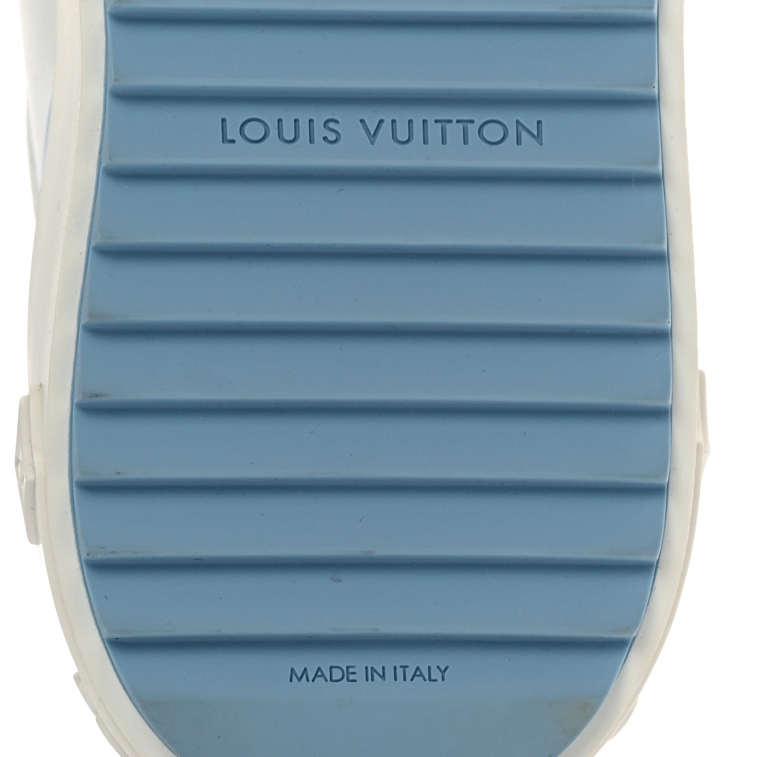 Louis Vuitton Calfskin Time Out Bow Sneakers 37.5 Blue 7 of 11