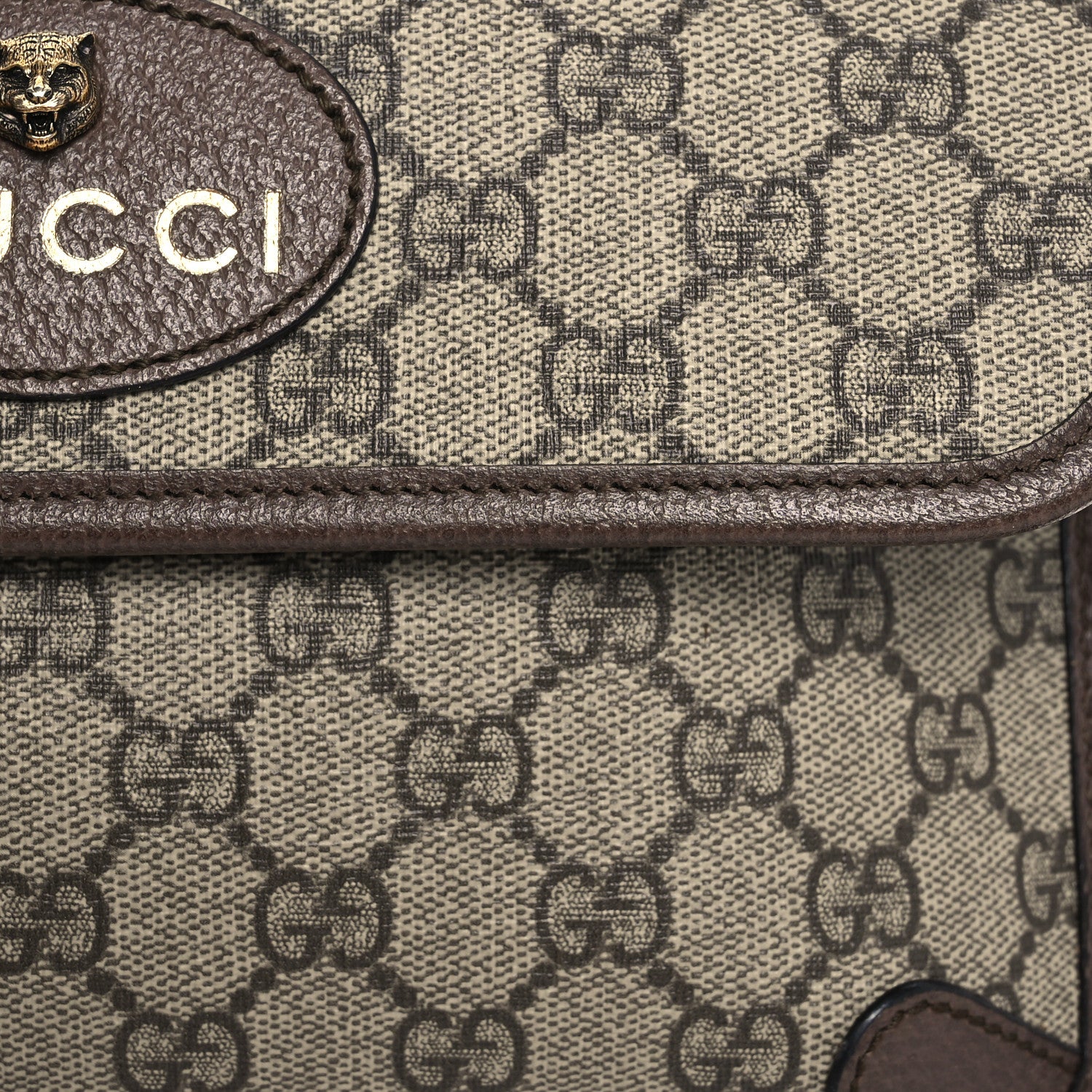 Gucci GG Supreme Monogram Neo Vintage Web Belt Bag Brown 8 of 15