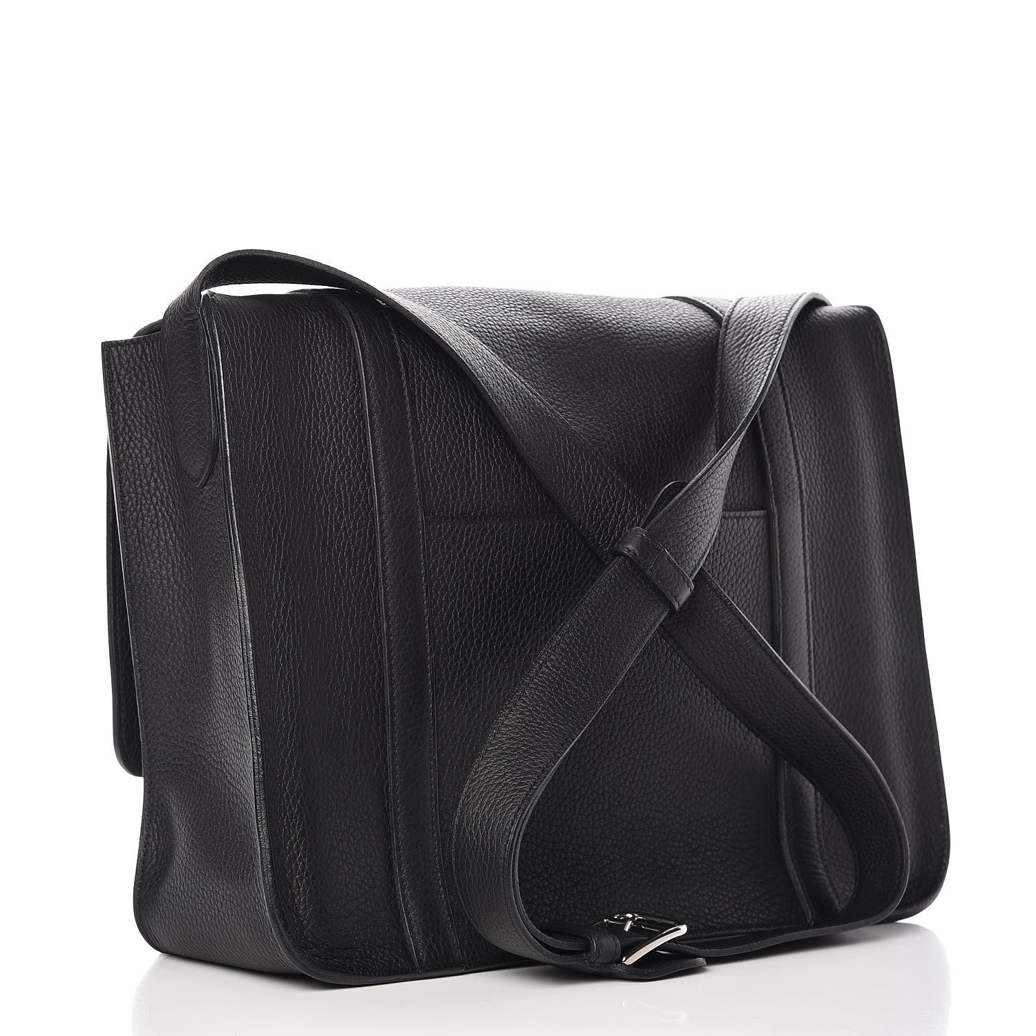 Hermes Taurillon Clemence Steve Messenger 37 Black 3 of 11