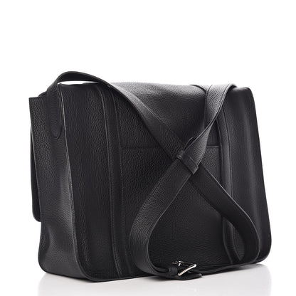 Hermes Taurillon Clemence Steve Messenger 37 Black 3 of 11