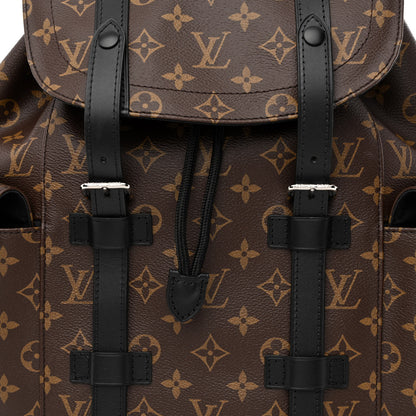 Louis Vuitton Monogram Macassar Christopher PM Backpack 7 of 9