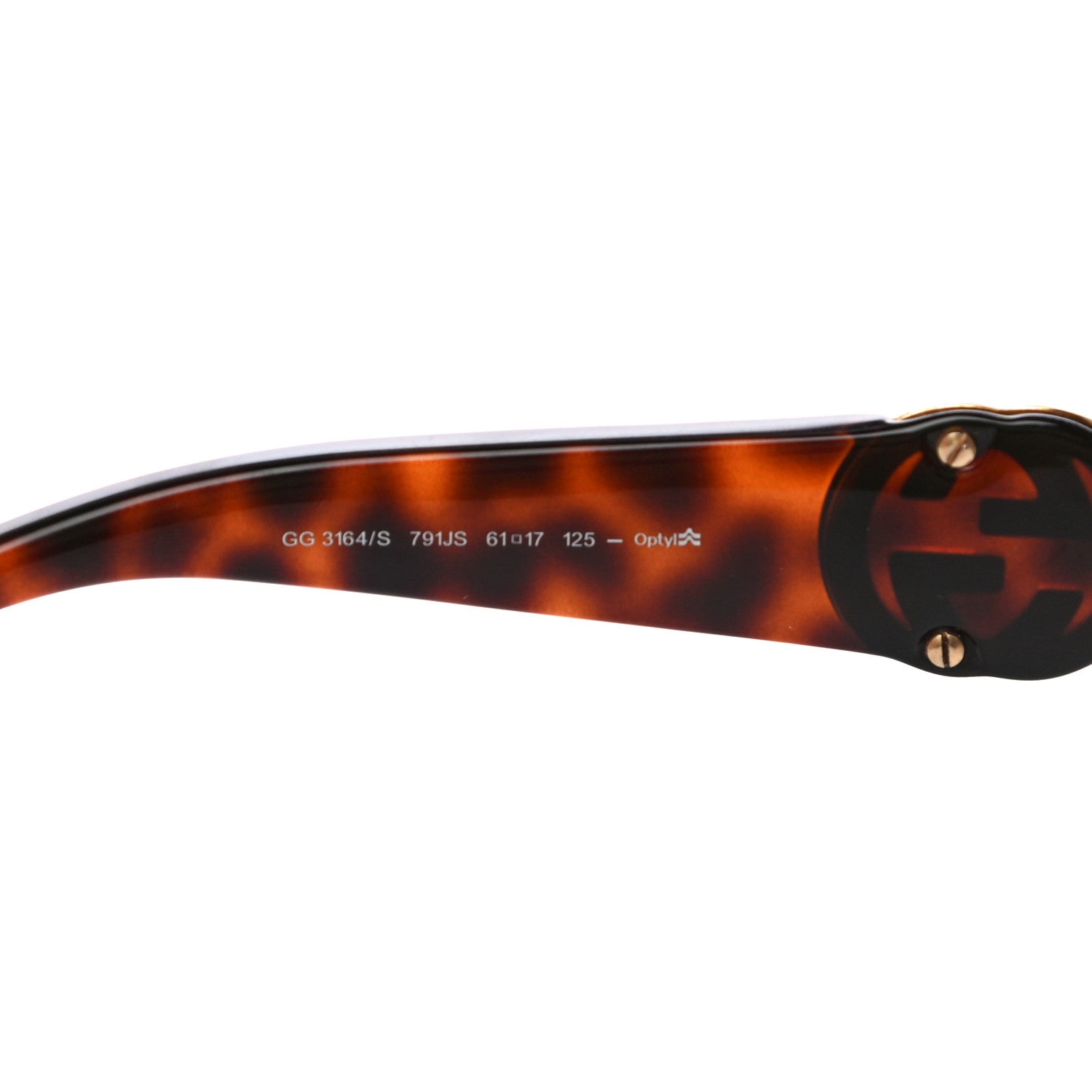Gucci Acetate Square Frame GG 3164/S Sunglasses Havana 6 of 7