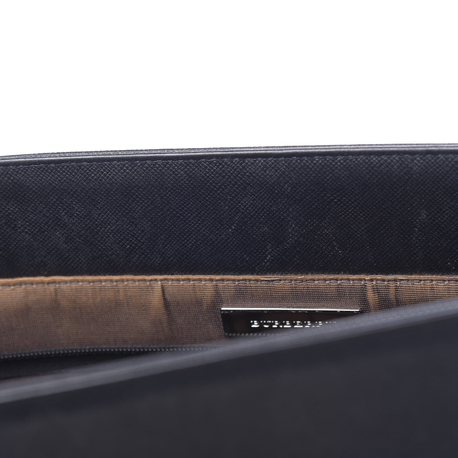 Burberry Saffiano Top Handle Tote Black 8 of 25