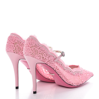 Gucci Lace Pizzo Venice 40 Soft Pink 4 of 10