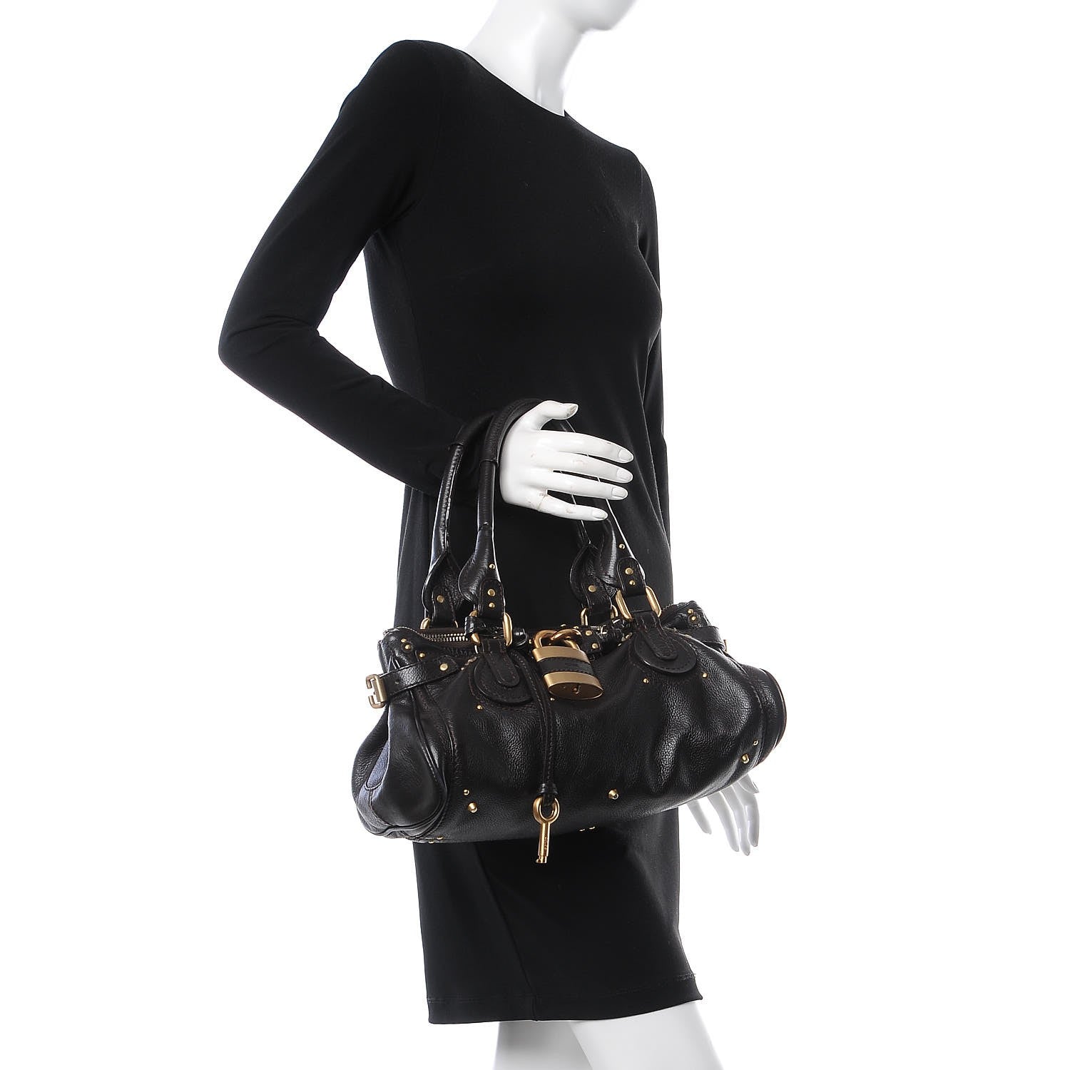 Chloe Calfskin Paddington Satchel Chocolate 2 of 35