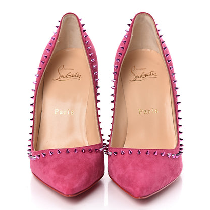 Christian Louboutin Veau Velours Anjalina 100 Pumps 36 Fuxia 2 of 8