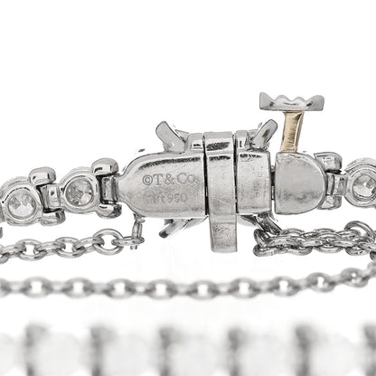 Tiffany Platinum Diamond 3.08ctw Victoria Tennis Bracelet 3 of 3