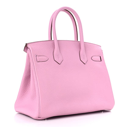 Hermes Taurillon Clemence Birkin 30 Mauve Sylvestre 3 of 12