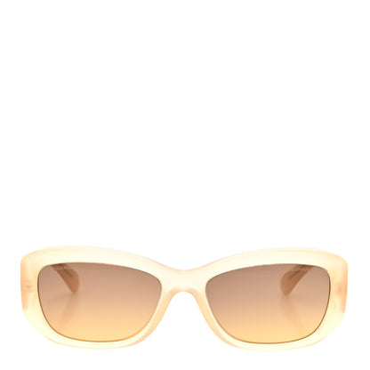 Chanel Acetate Rectangle Sunglasses 5493 Light Yellow Light Yellow 2 of 8