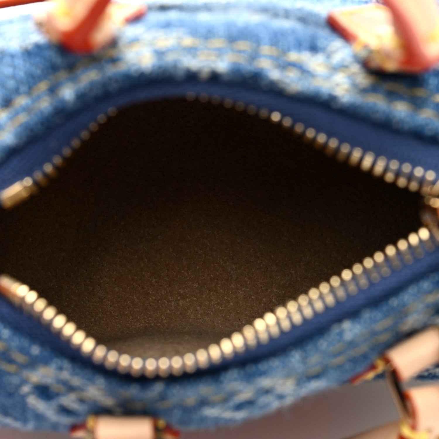 Louis Vuitton LV X TM Monogram Denim Cerises Micro Speedy Bag Charm Blue 5 of 9