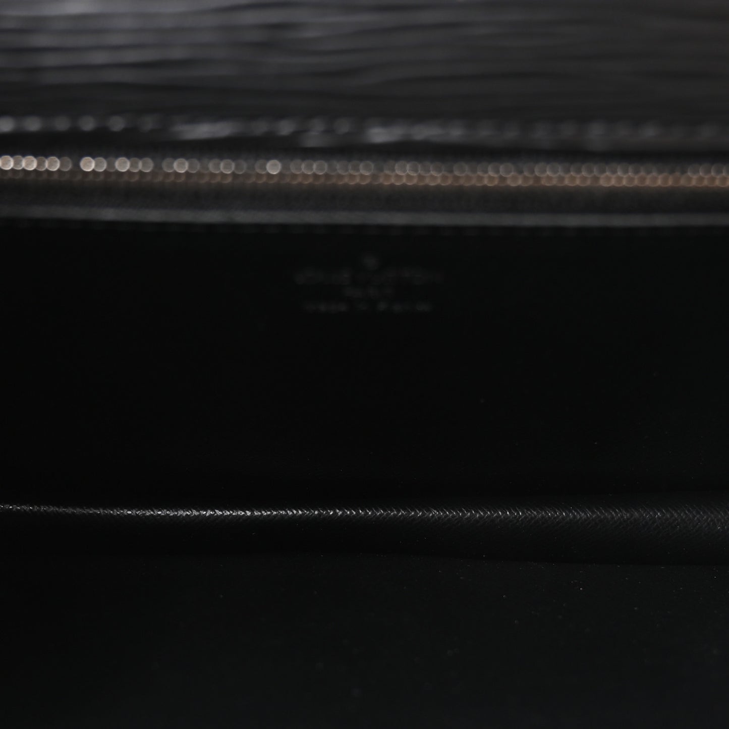 Epi Pochette Sellier Dragonne Clutch Black