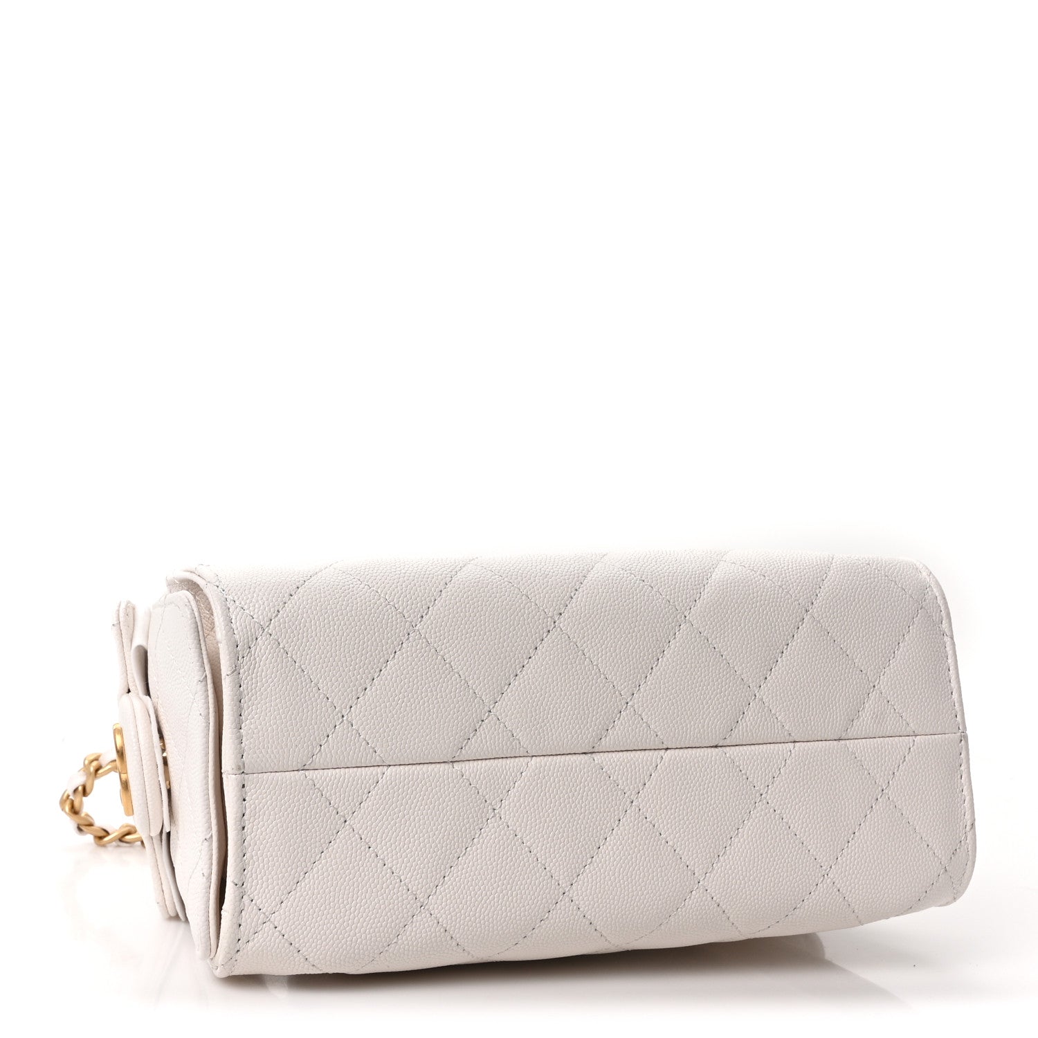 Chanel Caviar Quilted Mini Chanel 25 Handbag White 4 of 11