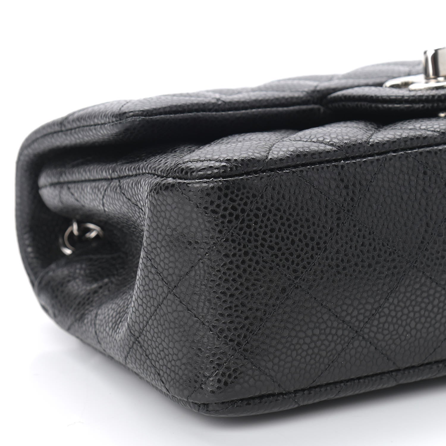 Chanel Caviar Quilted Mini Rectangular Flap Black 7 of 8