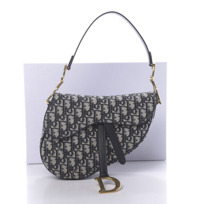 Christian Dior Oblique Saddle Bag Blue 11 of 11