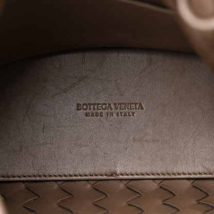 Bottega Veneta Nappa Intrecciato Small Andiamo Shoulder Bag Taupe Grey 5 of 11