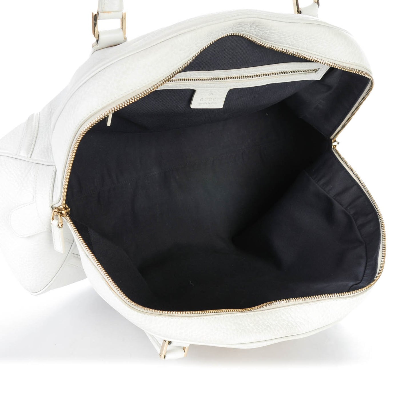 Calfskin Web Blondie Bowler White