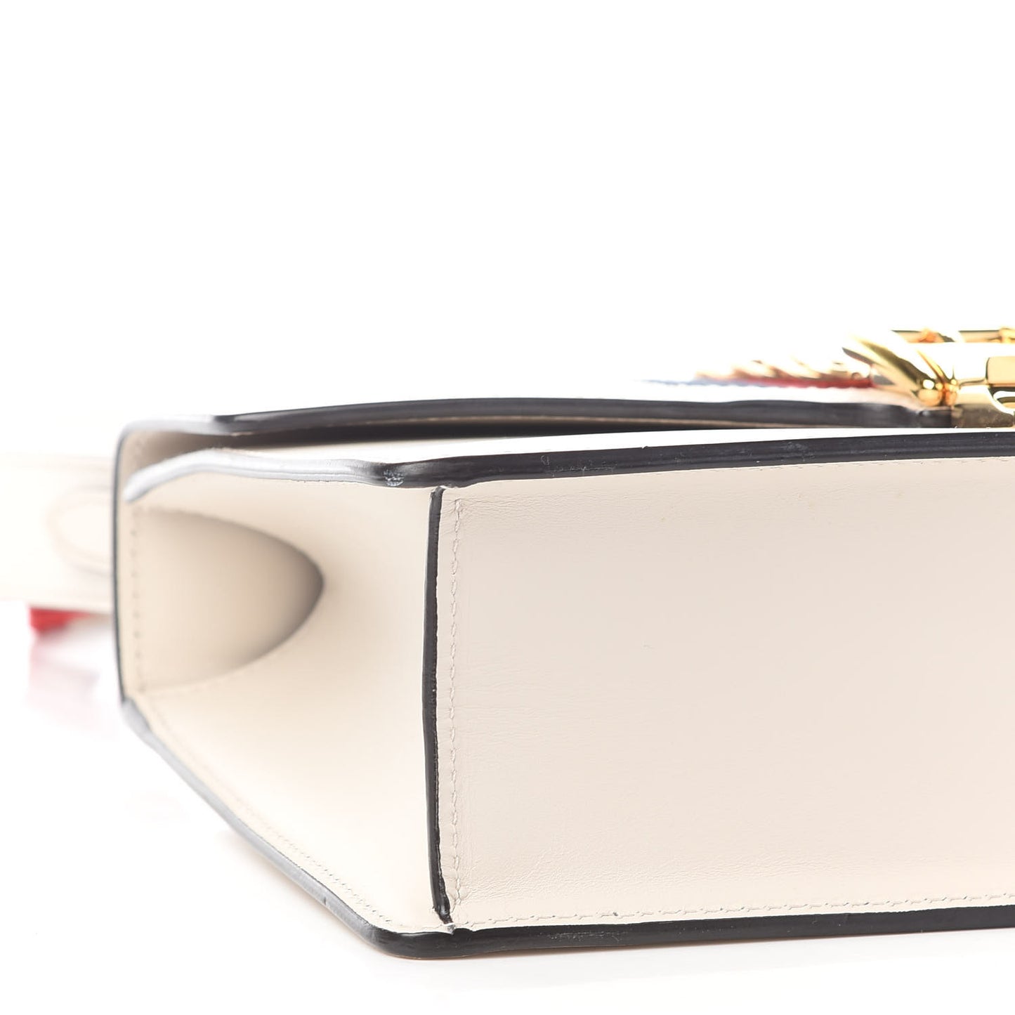 Calfskin Small Sylvie Shoulder Bag Off White