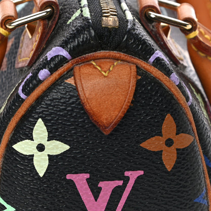 Louis Vuitton Monogram Multicolor Mini Sac HL Speedy Black 10 of 11