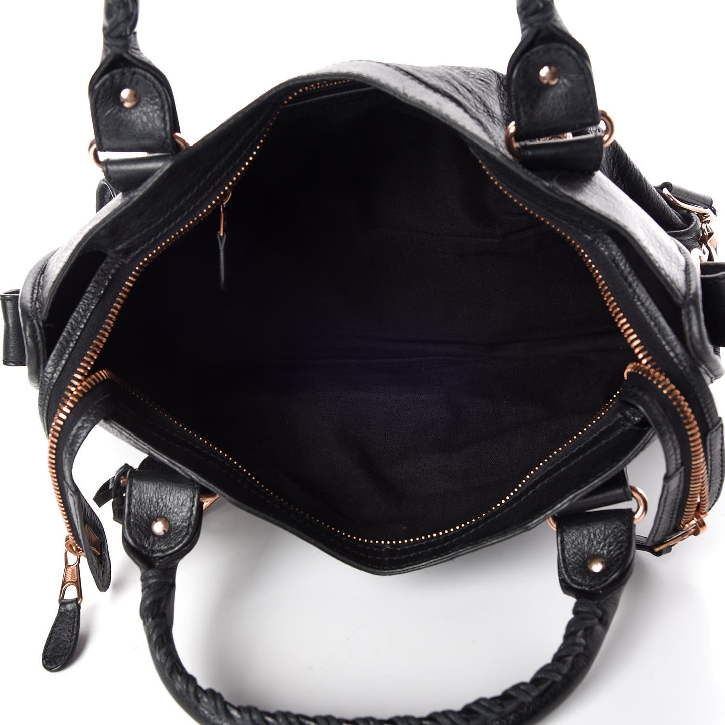 Agneau Giant 21 Rose Gold Hardware City Black