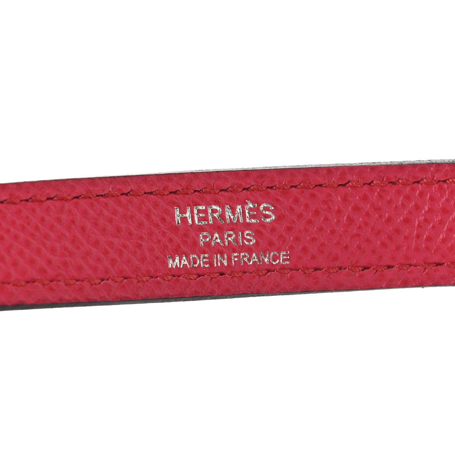 Hermes Epsom Kelly Shoulder Strap Rouge De Coeur 4 of 4