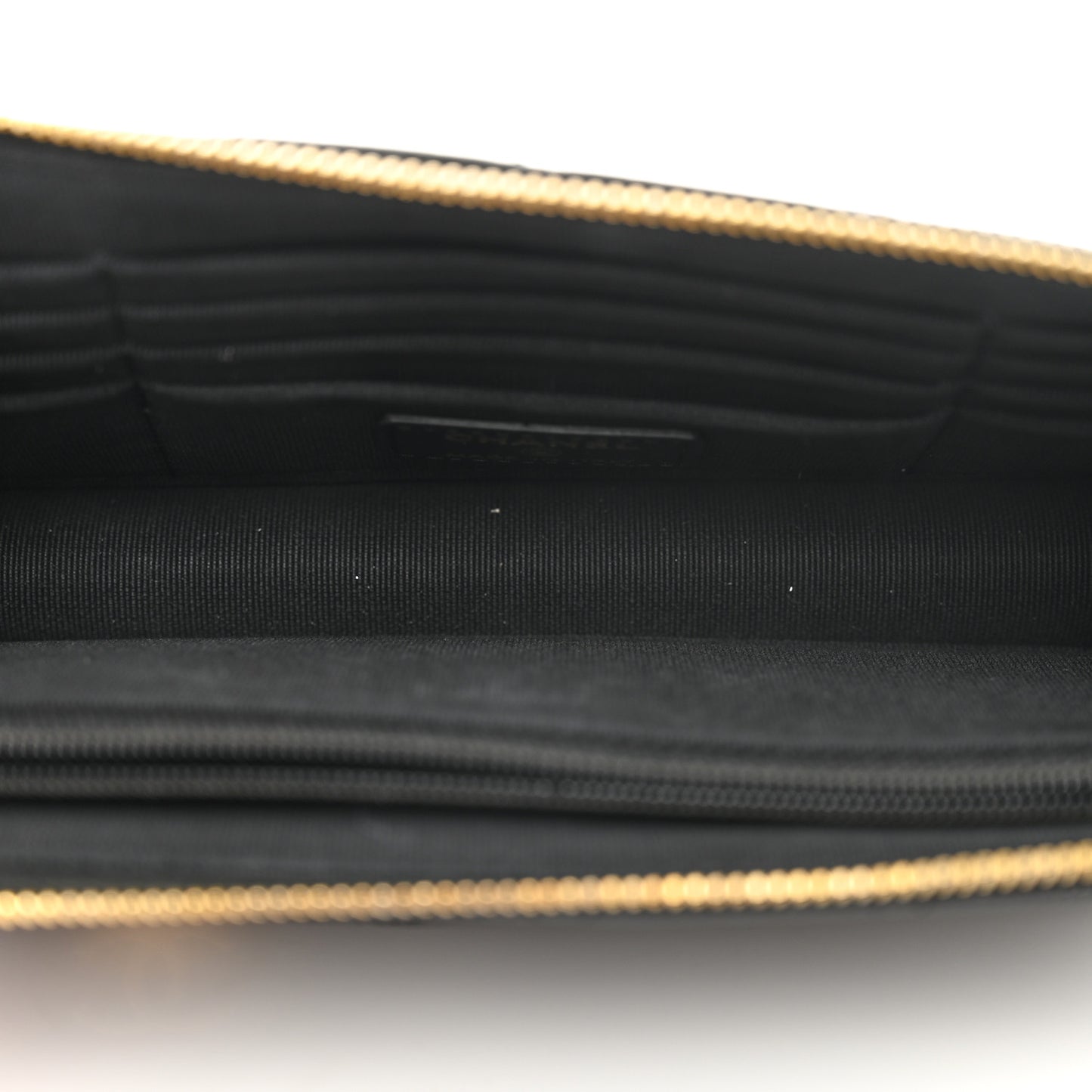 Caviar Quilted Polly Pocket Pouch Black