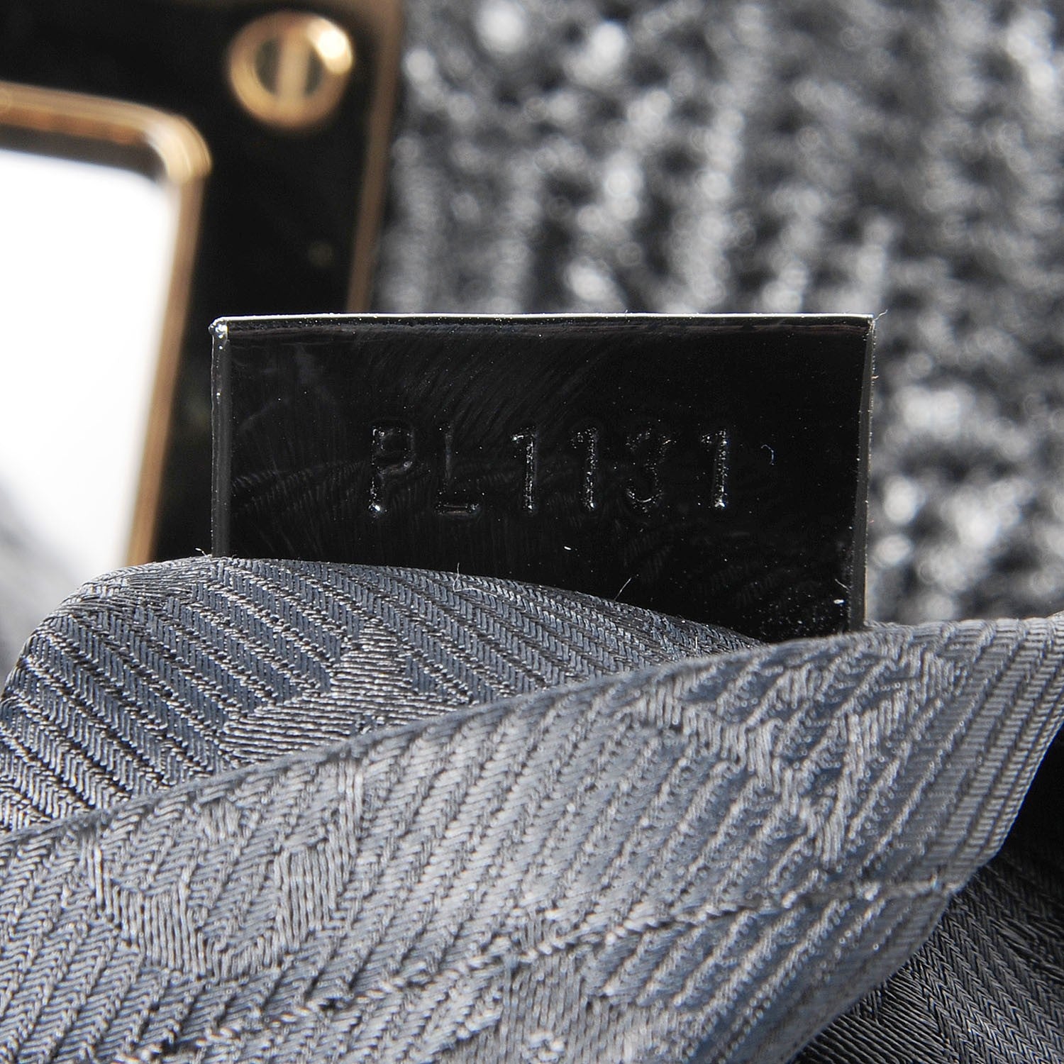 Louis Vuitton Calfskin Quilted Monogram Altair Clutch Black 7 of 7