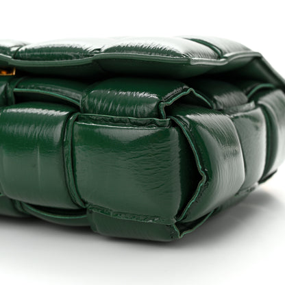 Bottega Veneta Textured Deerskin Maxi Intrecciato Padded Cassette Crossbody Bag Raintree 10 of 10