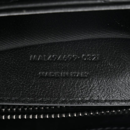 Saint Laurent Calfskin Y Quilted Monogram Monochrome Small Loulou Chain Satchel Black 7 of 10