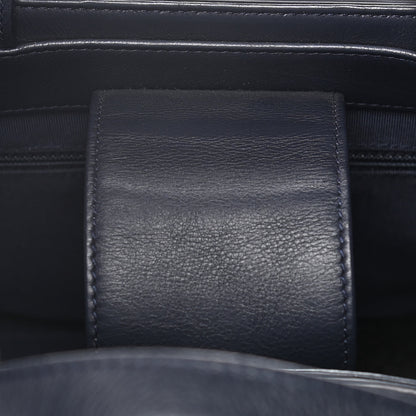 Chanel Calfskin Stitched Large Straight Lines Shopping Tote Navy 19 of 19