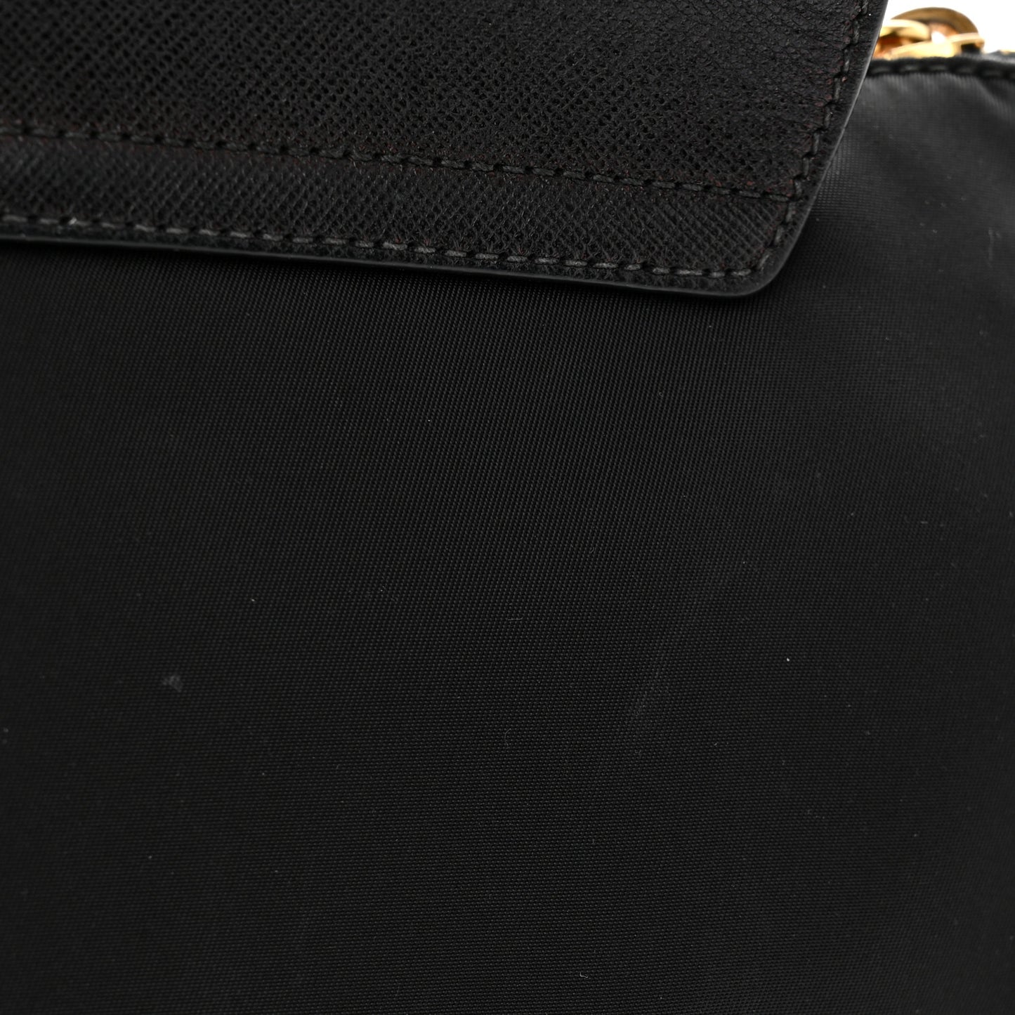 Tessuto Nylon Saffiano Crossbody Bag Black