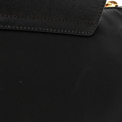 Prada Tessuto Nylon Saffiano Crossbody Bag Black 14 of 15