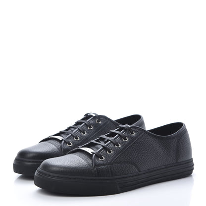Gucci Nappa Mens Low Top Sneakers 9 Black 3 of 9