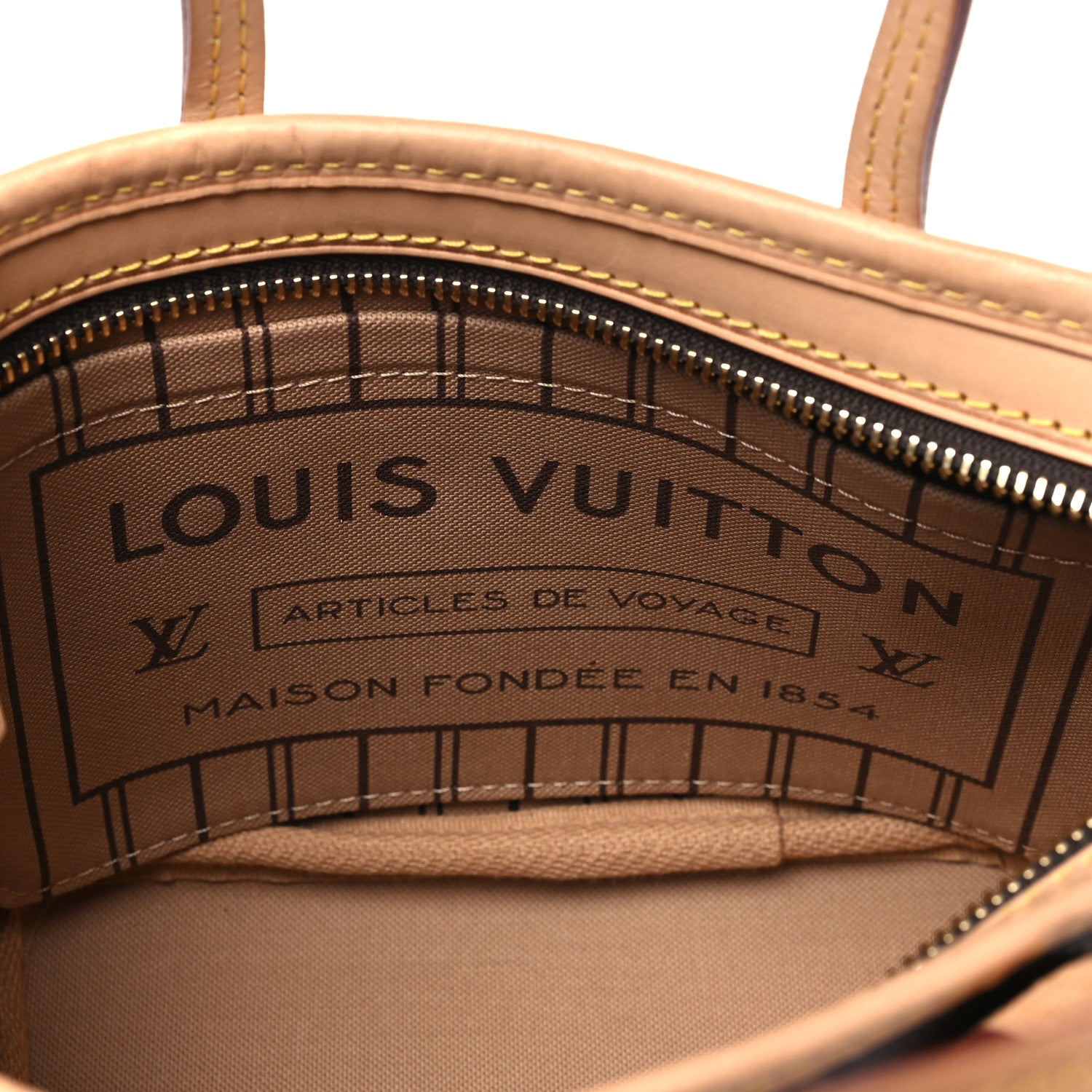 Louis Vuitton Monogram Neverfull BB Beige 6 of 10