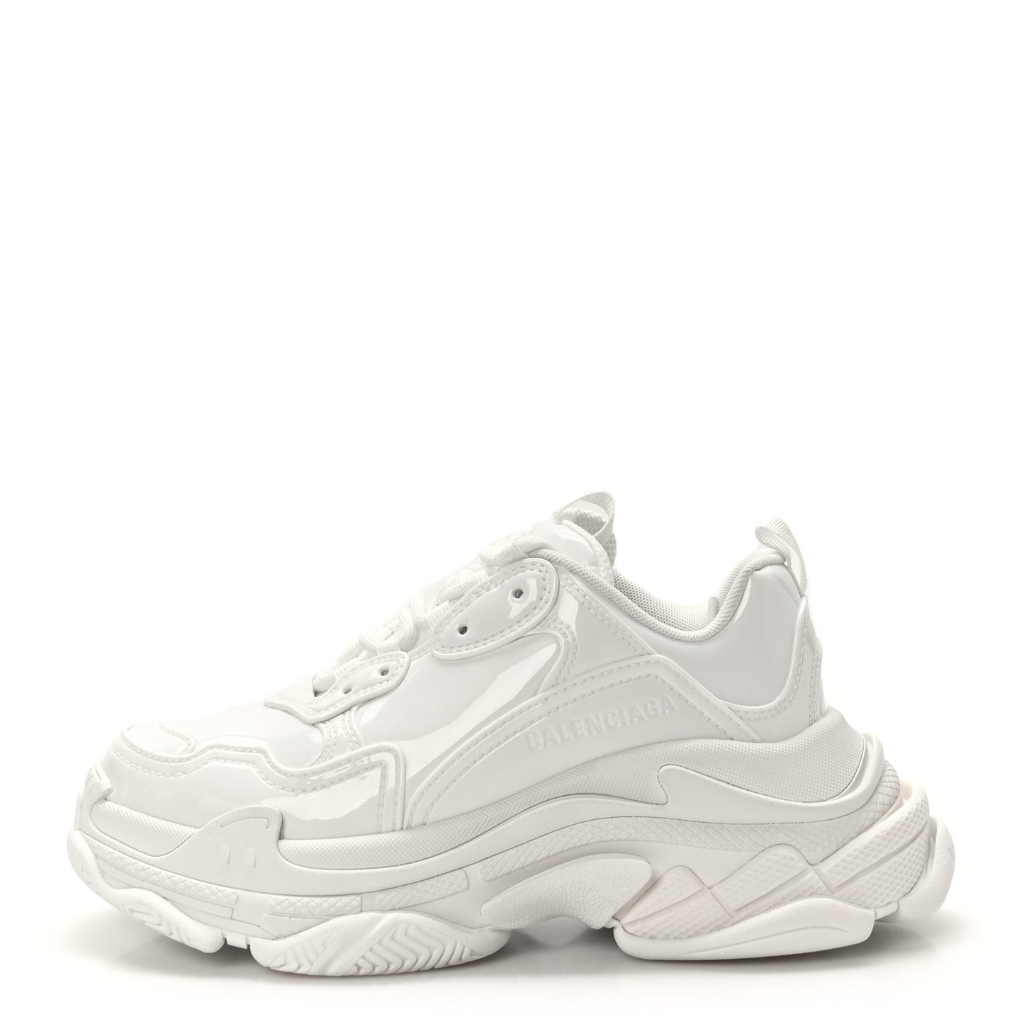 Rubber Monocolor Womens Triple S Sneakers 39 White