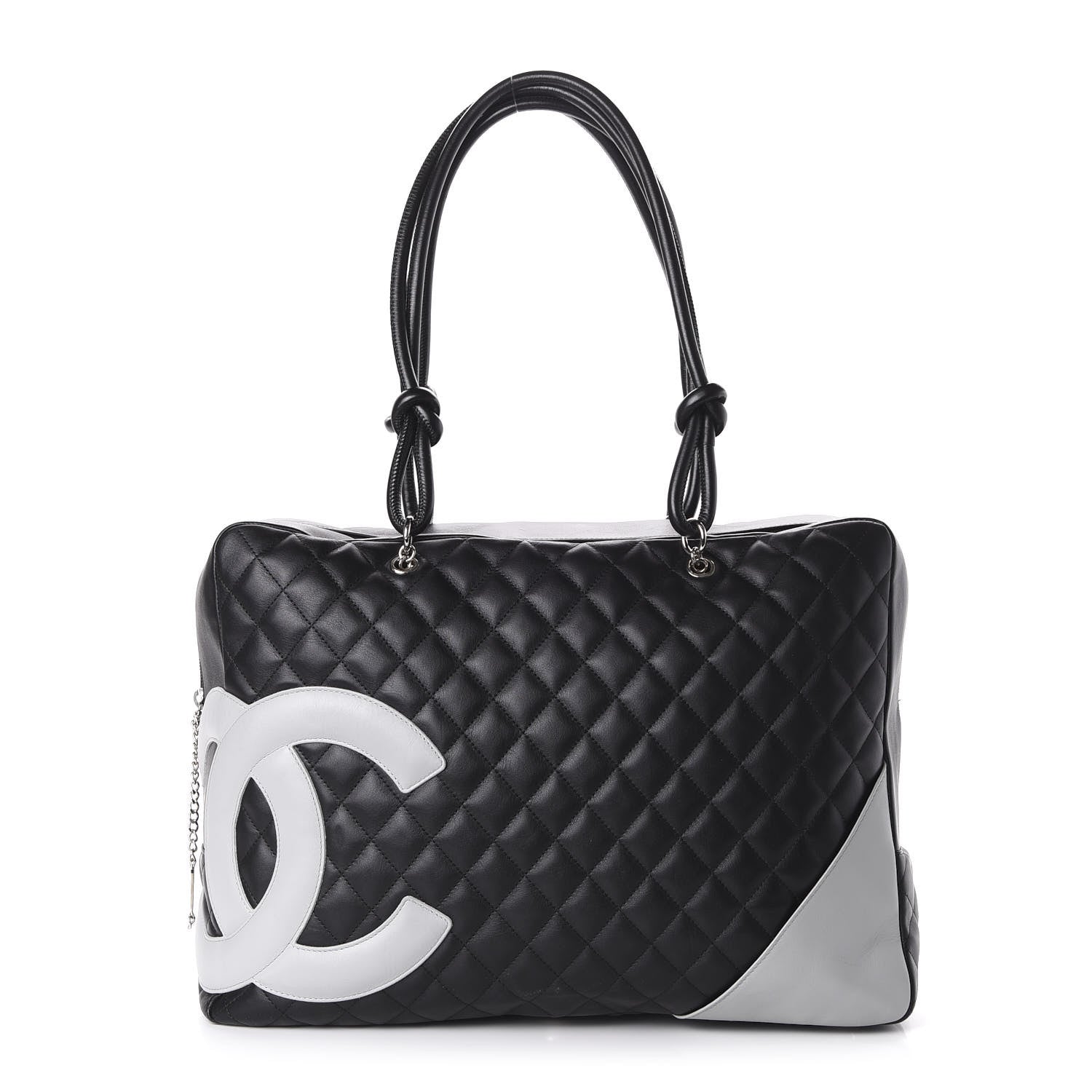 Chanel Calfskin Quilted Large Cambon Bag Black 1 of 12