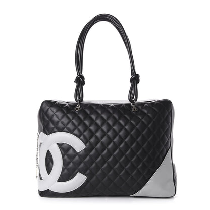 Chanel Calfskin Quilted Large Cambon Bag Black 1 of 12