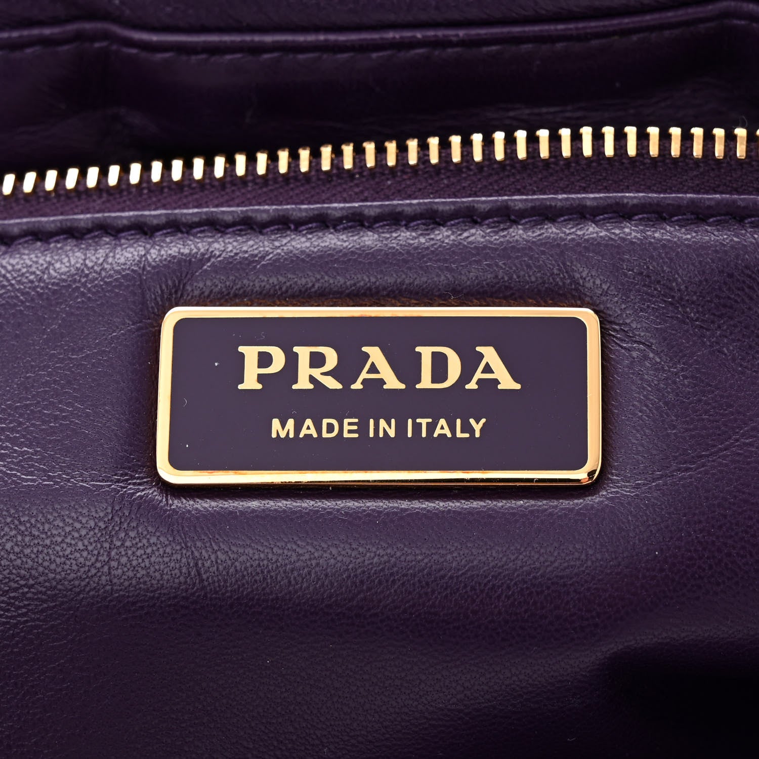 Prada Nappa Soft Padded Logo Embossed Triangle Quilted Shoulder Bag Viola 6 of 12