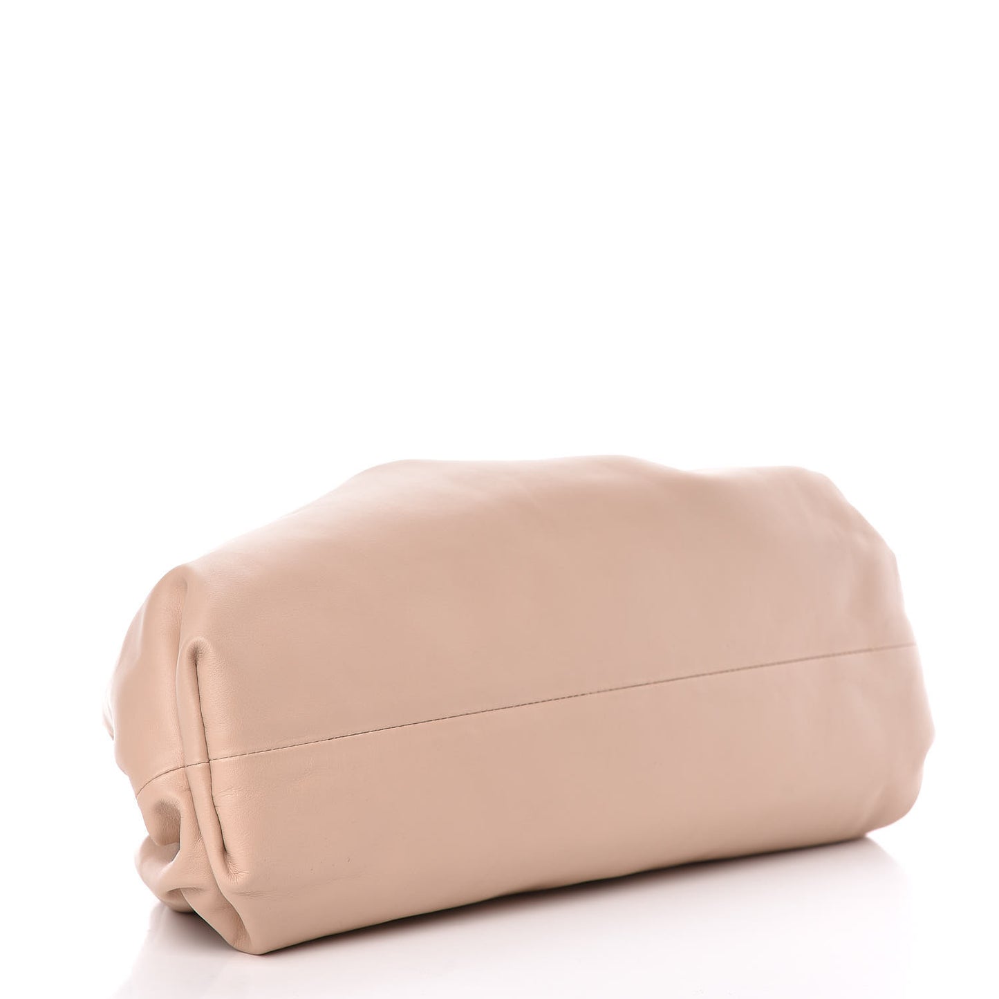 Smooth Butter Calf The Pouch Oversized Clutch Nude